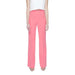 Silence women pink crop trousers - urban city style clothing