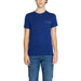 Royal blue short-sleeved crew neck t-shirt from Emporio Armani Underwear collection