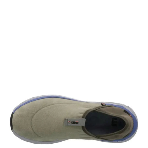 Slip-on sneaker featuring a beige upper and blue trim from Mares Men Sneakers