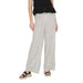 Striped wide-leg pants in light gray and white from Only - Only Women Trousers collection