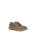 Tan leather boat shoe with rugged sole and lace-up front from Calvin Klein