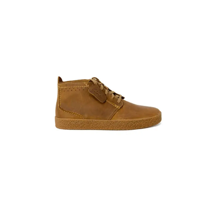 Tan leather chukka boot with crepe sole from Clarks Men’s Boots collection