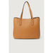 Tan leather tote bag with two handles from Guess Women Bag collection