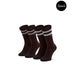 Calvin Klein Men Underwear featuring two pairs of dark brown athletic socks with white bands