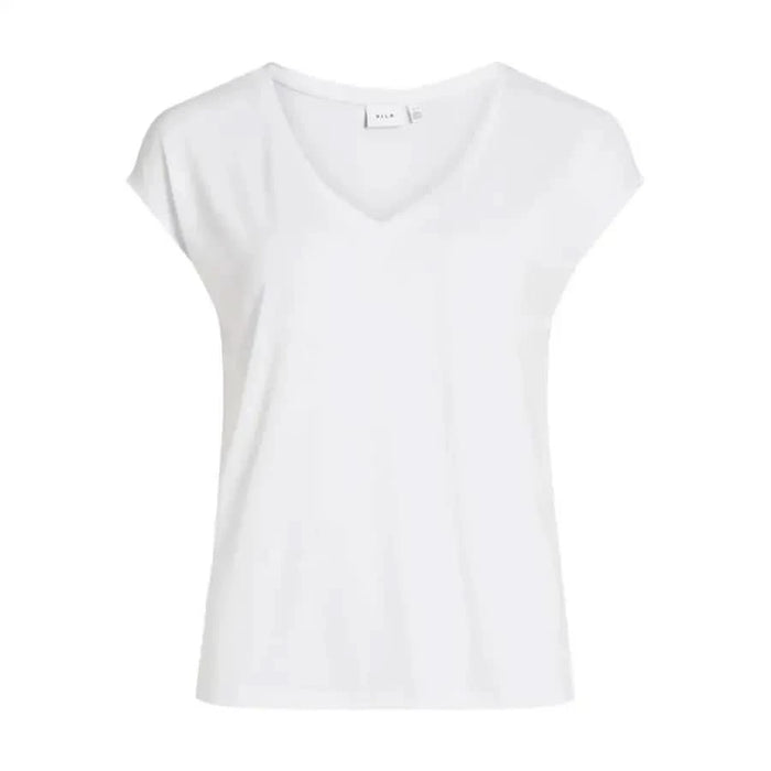 Vila Clothes - Women T-Shirt - white / XS - Clothing