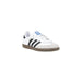 White Adidas Samba sneaker showcased in Adidas Women Sneakers with laces