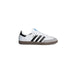 White Adidas Samba sneaker displayed with Adidas Women’s Leather Sneakers Black Size 2