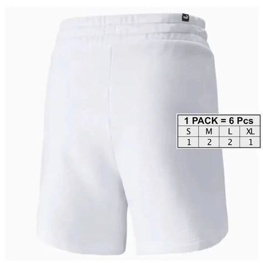 Puma Women’s White Athletic Shorts with Elastic Waistband