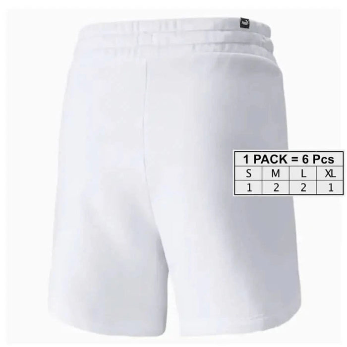 Puma Women’s White Athletic Shorts with Elastic Waistband