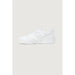 New Balance Women Sneakers - White athletic sneaker with chunky sole and lace-up design