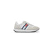 White Tommy Hilfiger men’s athletic sneakers with red and blue side stripes