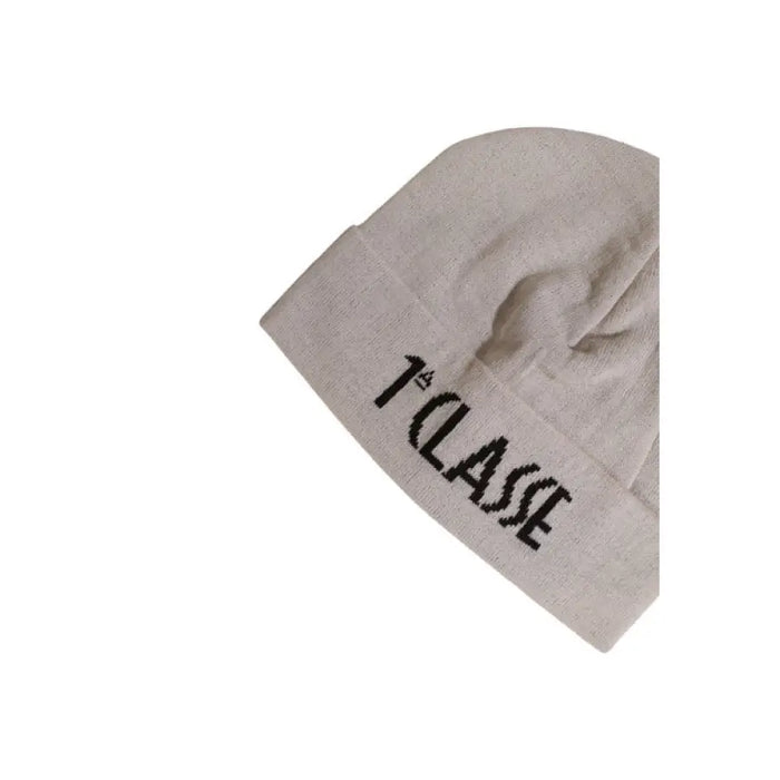 White beanie hat with 1CLASSE text, part of Alviero Martini Prima Classe Women Cap