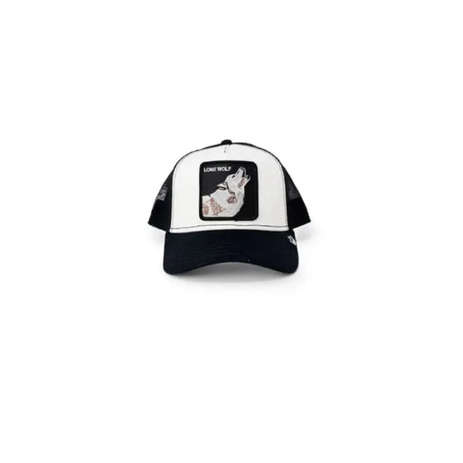 Goorin Bros Men Cap: White and black hat with black and white dog design