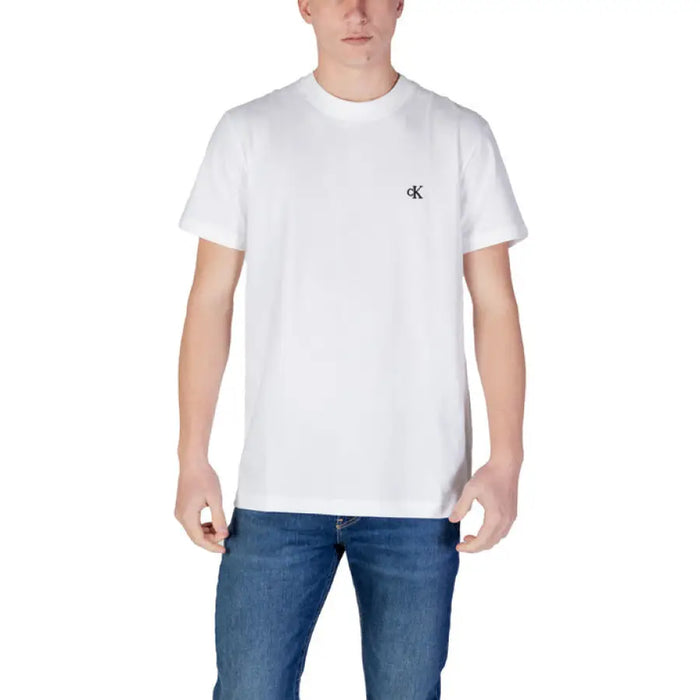 White Calvin Klein t-shirt featured in Calvin Klein Jeans Men Short Underwear collection