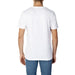 White crew neck Jack & Jones Men T-Shirt worn with blue jeans