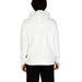 Back view of a White Hooded Sweatshirt from Icon Men Sweatshirts collection