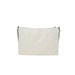 White leather clutch bag with silver chain strap from Calvin Klein Women Bag