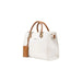 White leather handbag with tan handles and trim from Liu Jo Women Bag collection