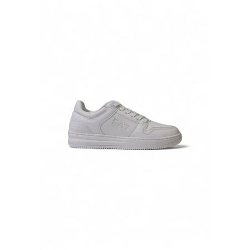 White leather low-top sneaker with thick sole from Ea7 Men Sneakers collection