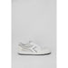 White leather Diadora Men Sneakers with a black stripe detail on the side