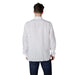 Lacoste Men’s White Linen Shirt showcasing a stylish long-sleeved design