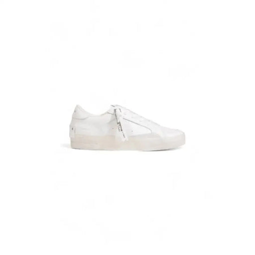 Crime London Women Sneakers - White Low-Top with Textured Sole