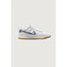 White Nike sneaker with gum sole & gray marbled swoosh for women - Nike Women Sneakers