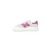 White and pink New Balance women sneaker with chunky sole from the New Balance collection