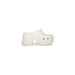 White platform clog with chunky heel and perforated upper - Crocs Women Sandals