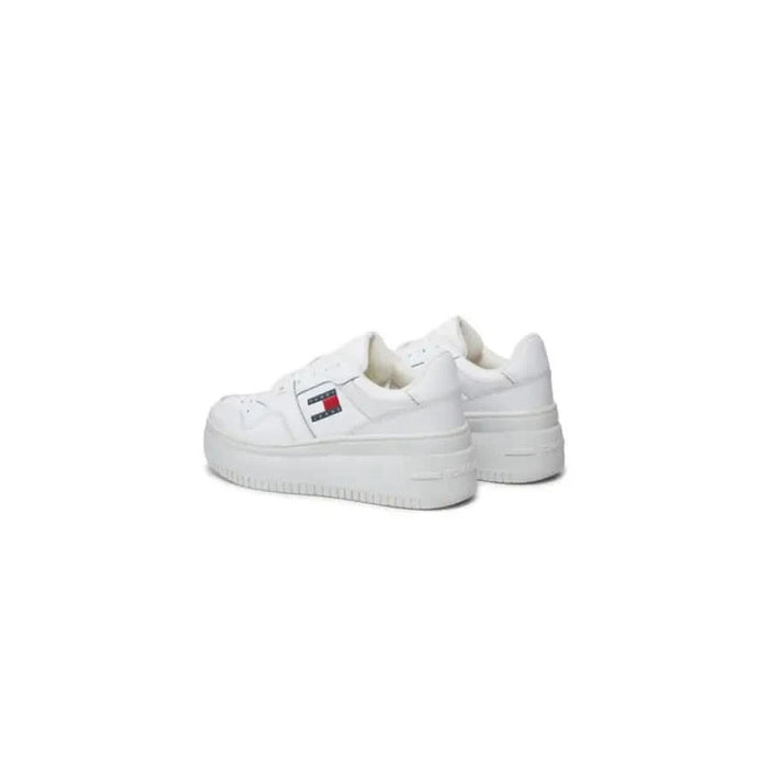 White platform sneakers with Tommy Hilfiger logo from Tommy Hilfiger Jeans Women Sneakers