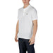 Lacoste White Cotton Polo for Men displayed on a neutral background