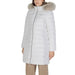 White puffer coat with fur-trimmed hood from Tommy Hilfiger Jeans Women’s Jacket