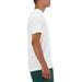 New Balance Men T-Shirt White Short-Sleeved Worn by Person