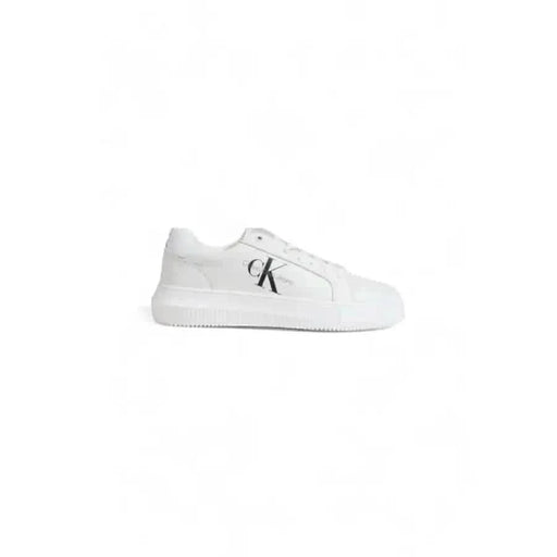 White sneaker with CK logo featured in Calvin Klein Jeans Women Sneakers collection