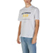 White Gas - Gas Men T-Shirt featuring black and yellow 100% Authentic graphic print