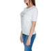 White t-shirt with ’Guess 1981’ gold print from Guess Women’s Knitwear collection