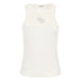 Guess women undershirt, white tank top with silver logo