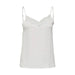 Soft and comfortable white tank top for women showcasing urban city style fashion