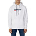 White Tommy Hilfiger hoodie with Tommy Jeans New York City logo on chest