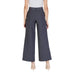 Wide-leg navy blue high waist dress pants by Jacqueline De Yong for women