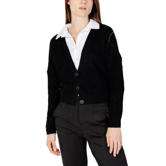 Hanny Deep - Women Cardigan - black / S - Clothing