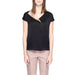 Woman in black top with gold chain - Alviero Martini Prima Classe Women Blouse