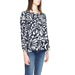 Urban Style Woman in Black and White Patterned Top - Street One Blouse