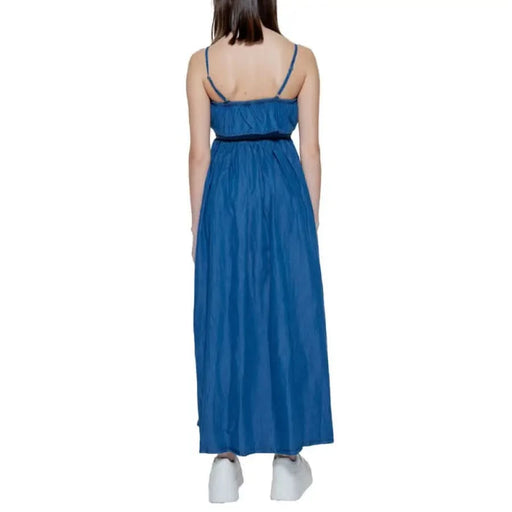 Woman in urban style blue dress from Only - Only Women Dress collection