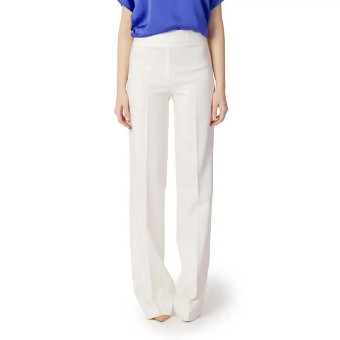 Sandro Ferrone - Women Trousers - white / 40 - Clothing