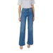 Woman modeling Liu Jo Women’s Blue Jeans in a stylish cotton blend with wide-leg design