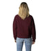 Woman in burgundy sweatshirt and blue jeans - Tommy Hilfiger Jeans Women Sweatshirts