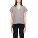 Yong women blouse by Jacqueline De Yong featuring woman in grey V-neck top