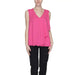 Woman in pink V-neck blouse by Sandro Ferrone - Urban fashion