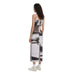 Woman modeling Desigual Geometric Beige Sleeveless Dress for Spring Summer collection